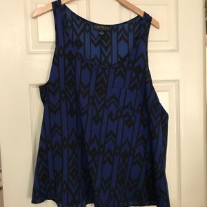 Black and Blue Tank Top from Old Navy